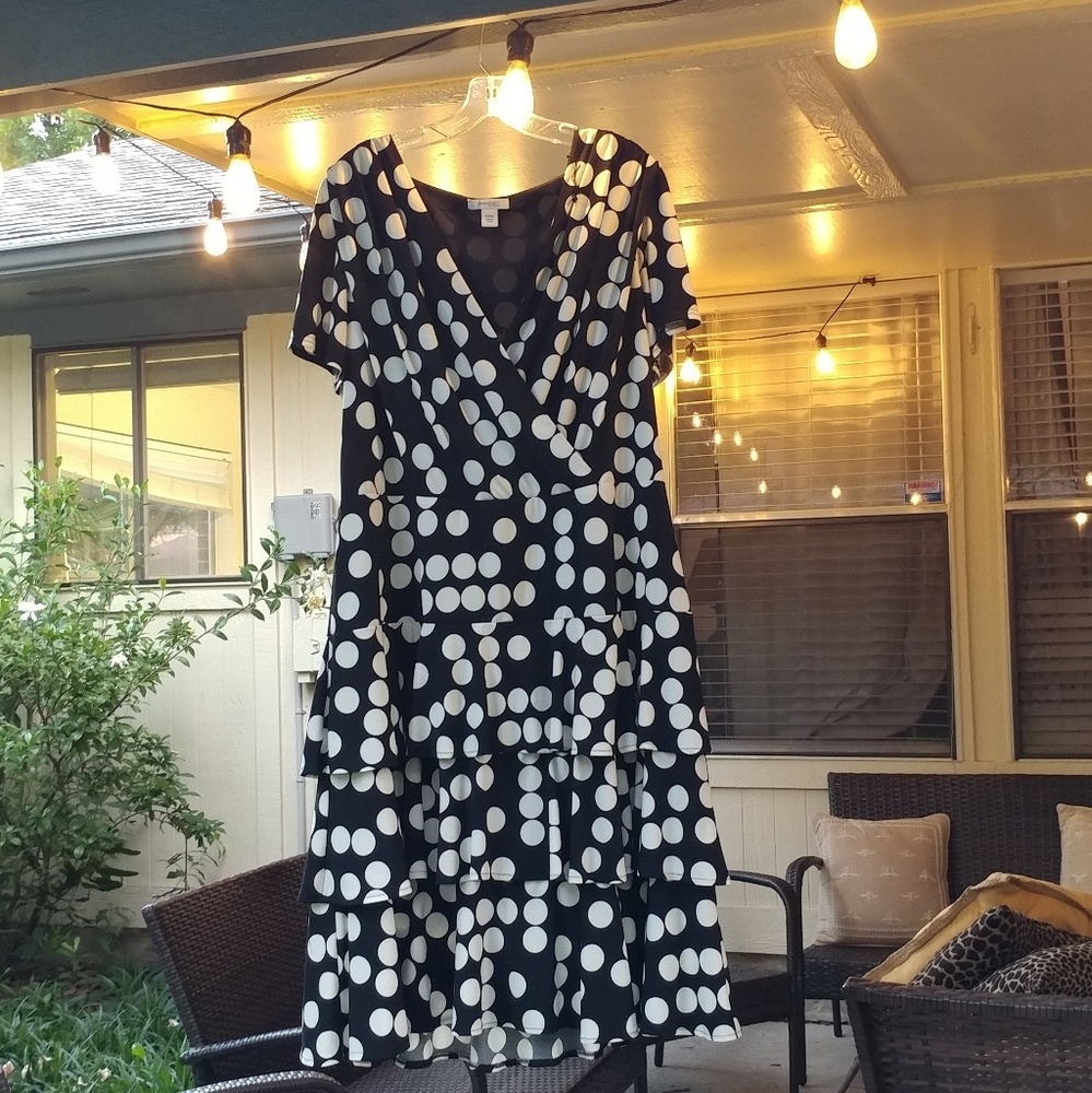 Dress Barn polka dot dress
